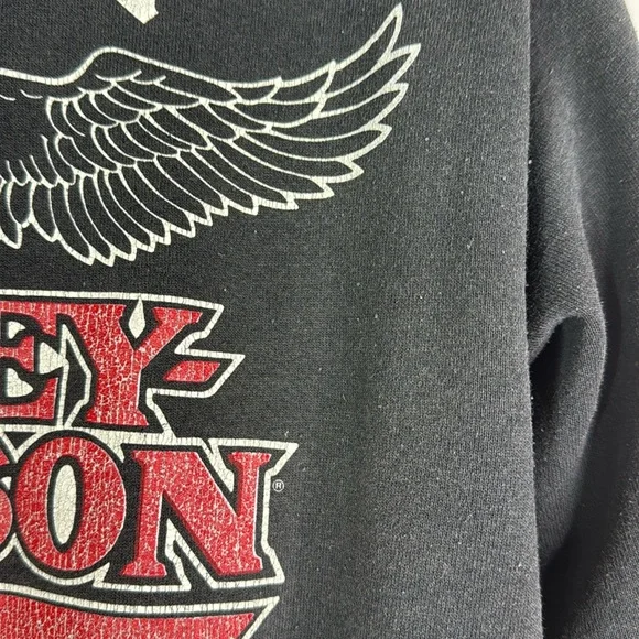 Vintage Harley Davidson New Richmond, Wi Black Crewneck Sweatshirt Medium
